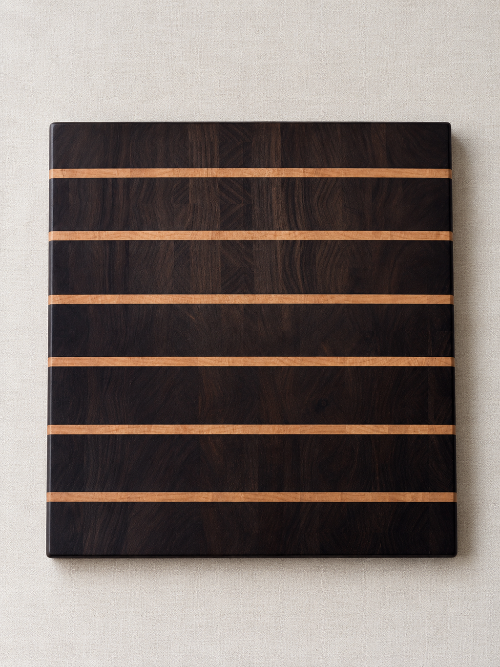 Striped Walnut End-Grain Butcher Block