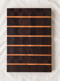 Striped Walnut End-Grain Cutting Board