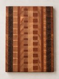 One-of-a-Kind Decorative End-Grain Wooden Tray